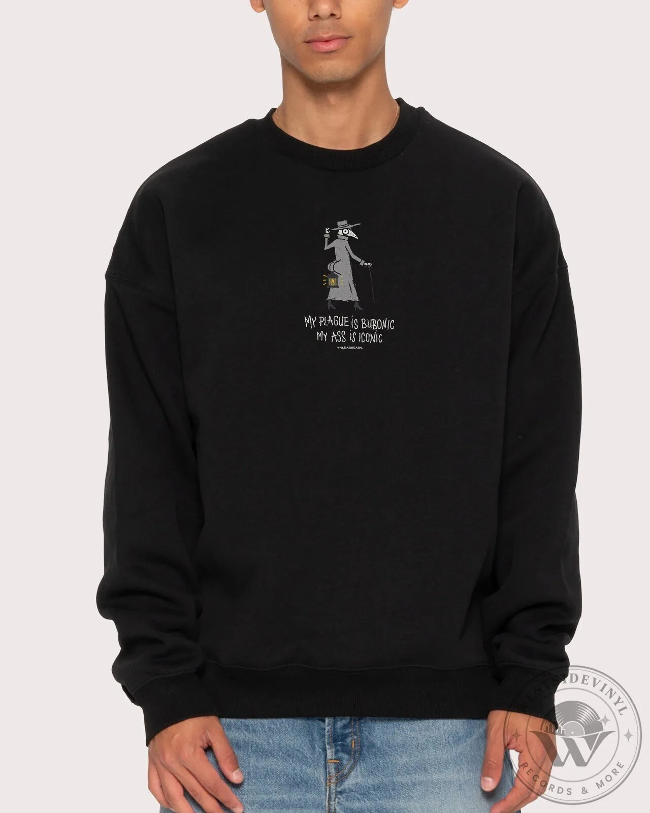 My Plague Is Bubonic My Ass Is Iconic Funny Plague Doctor Sweatshirt 10 My Plague Is Bubonic My Ass Is Iconic Funny Plague Doctor Sweatshirt