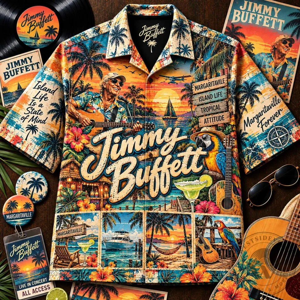 Jimmy Buffett Margaritaville Tropical Island Life Hawaiian Shirt Jimmy Buffett Margaritaville Tropical Island Life Hawaiian Shirt