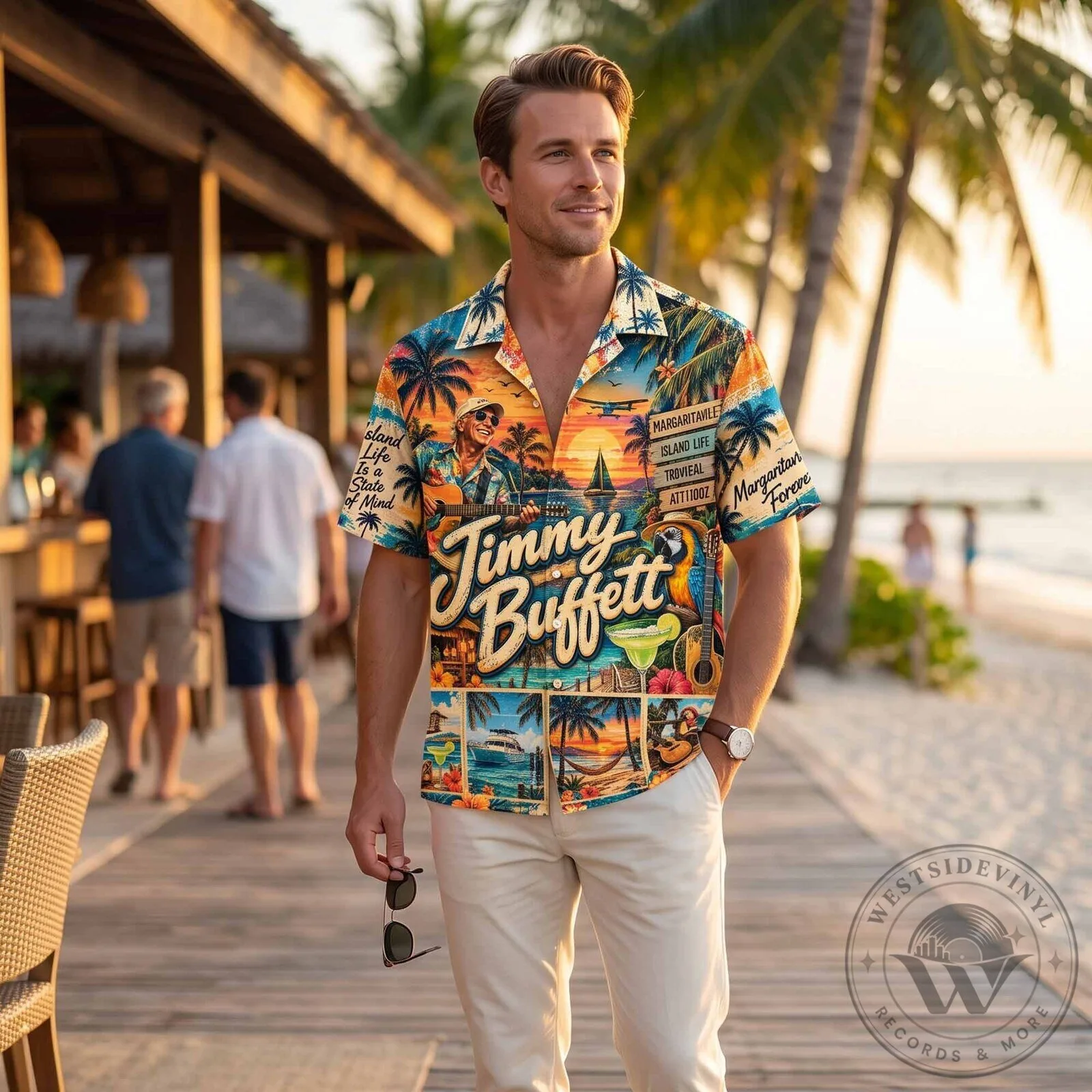 Jimmy Buffett Margaritaville Tropical Island Life Hawaiian Shirt 11 Jimmy Buffett Margaritaville Tropical Island Life Hawaiian Shirt