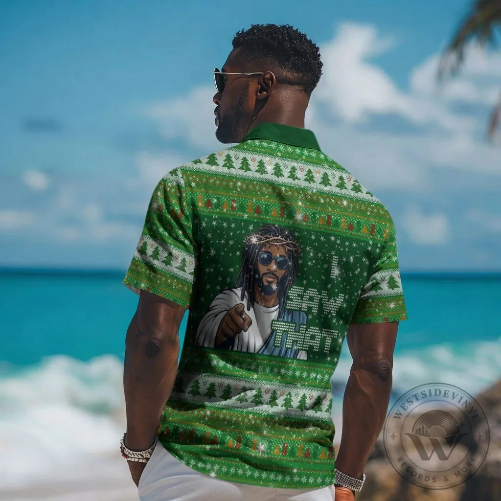 Black Jesus Santa Claus Merry Christmas Ugly Sweater Style Hawaiian Shirt 11 Black Jesus Santa Claus Merry Christmas Ugly Sweater Style Hawaiian Shirt