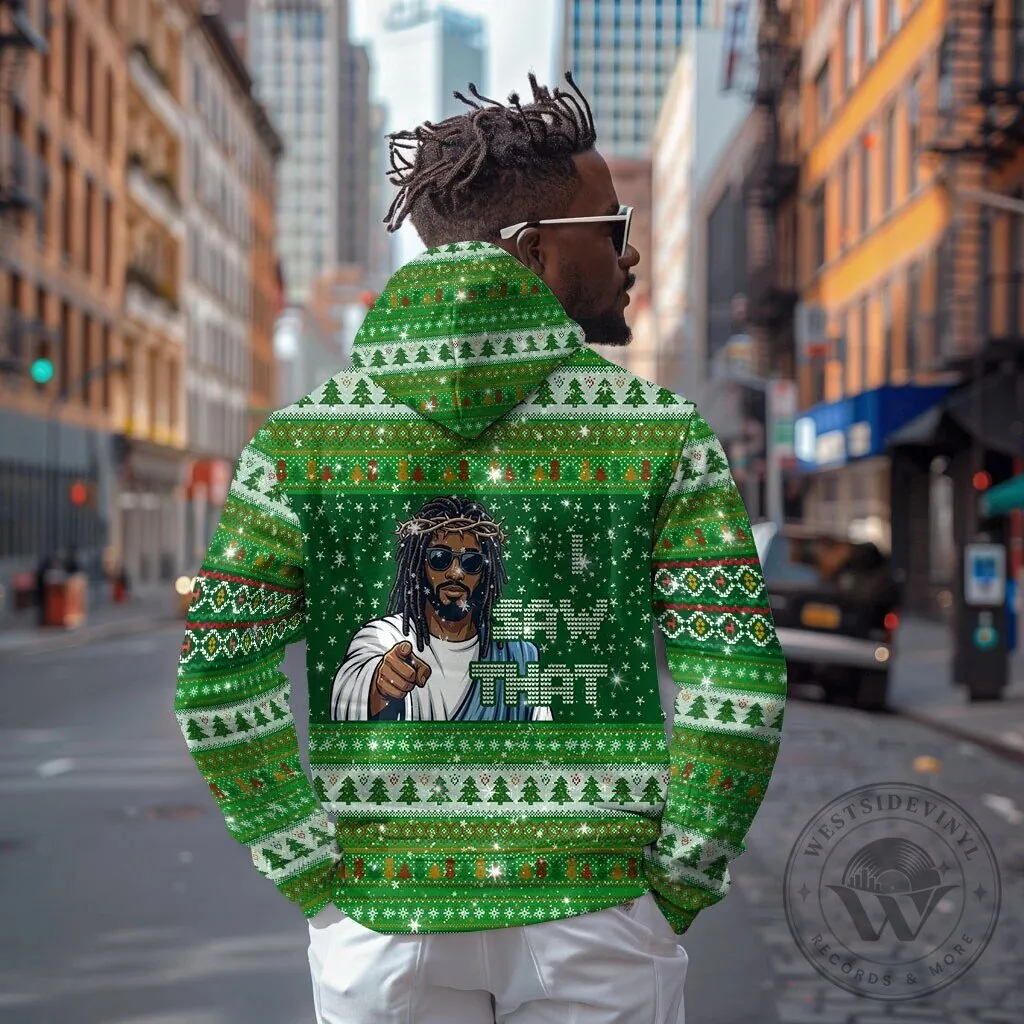 Black Jesus and Santa Claus Merry Christmas Ugly Sweater Style Hoodie 15 Black Jesus and Santa Claus Merry Christmas Ugly Sweater Style Hoodie