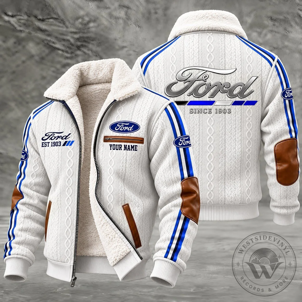 Ford Motor Company Since 1903 Custom Name Winter Fleece Jacket 11 Ford Motor Company Since 1903 Custom Name Winter Fleece Jacket