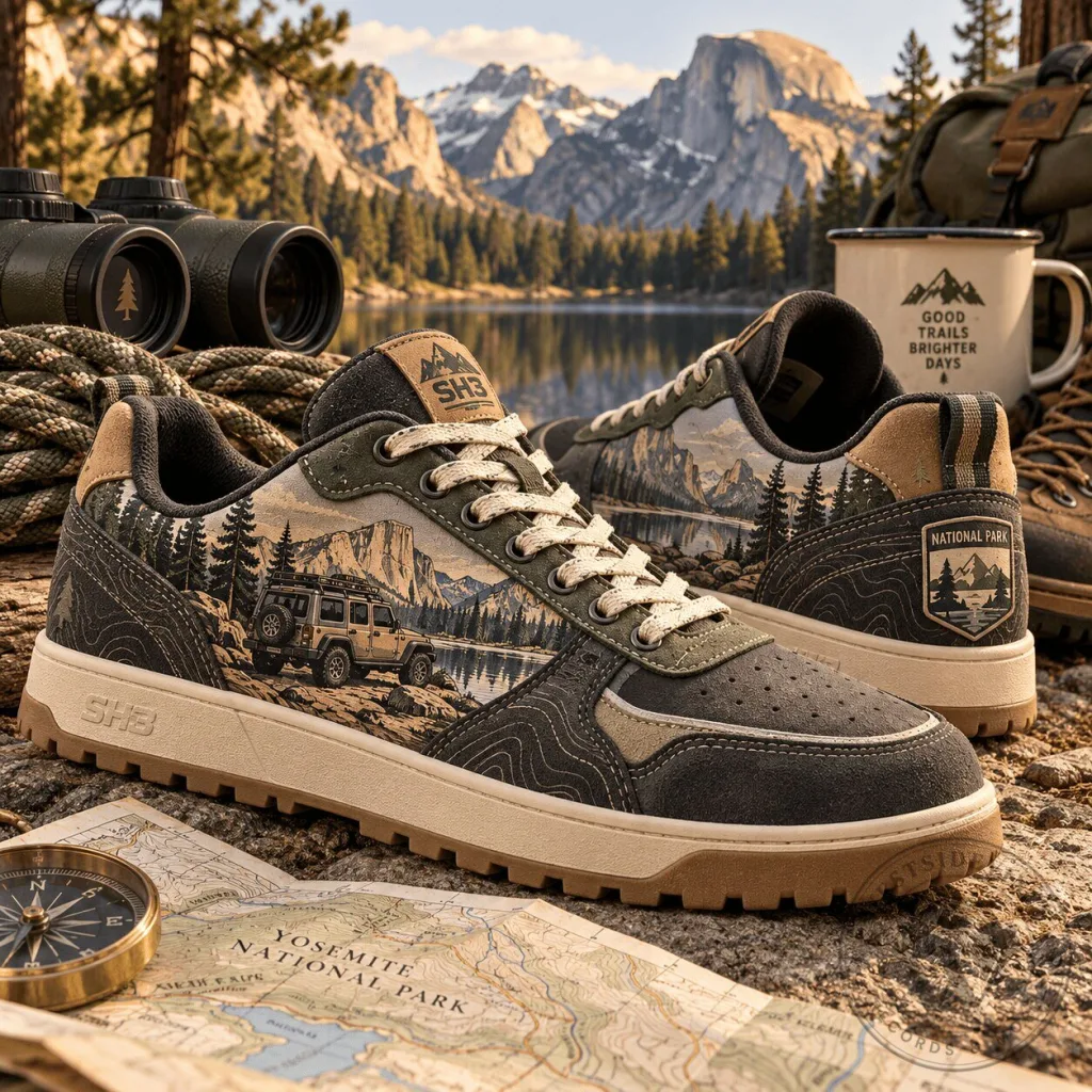 Yosemite National Park Scenic Trail Low-Top Sneakers for Men and Women Yosemite National Park Scenic Trail Low-Top Sneakers for Men and Women