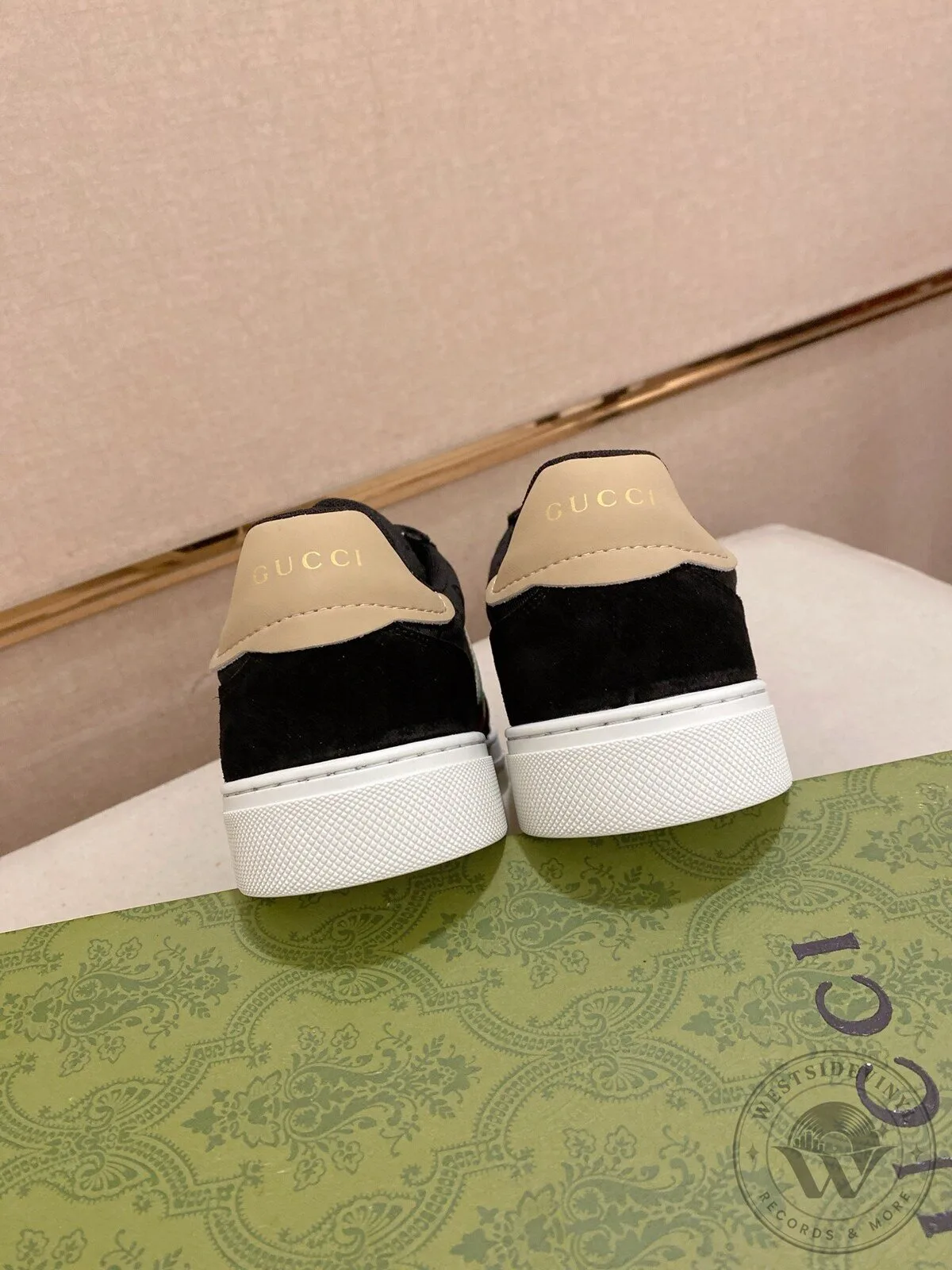 Gucci Black Canvas and Suede Low Top Sneakers with Web Stripe Detail 13 Gucci Black Canvas and Suede Low Top Sneakers with Web Stripe Detail