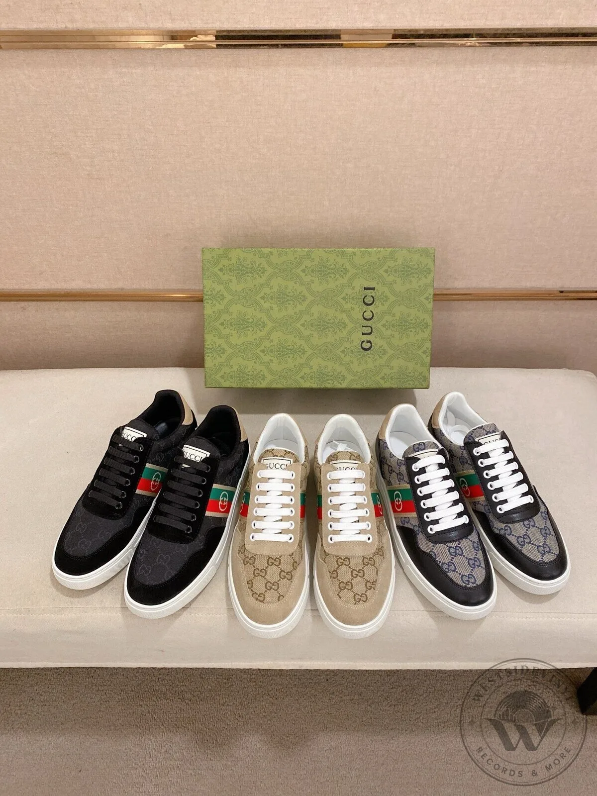 Gucci Black Canvas and Suede Low Top Sneakers with Web Stripe Detail 14 Gucci Black Canvas and Suede Low Top Sneakers with Web Stripe Detail