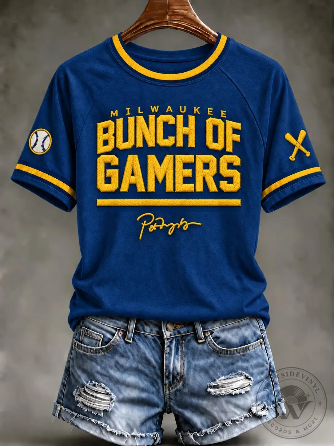 Milwaukee Bunch of Gamers Baseball T-Shirt