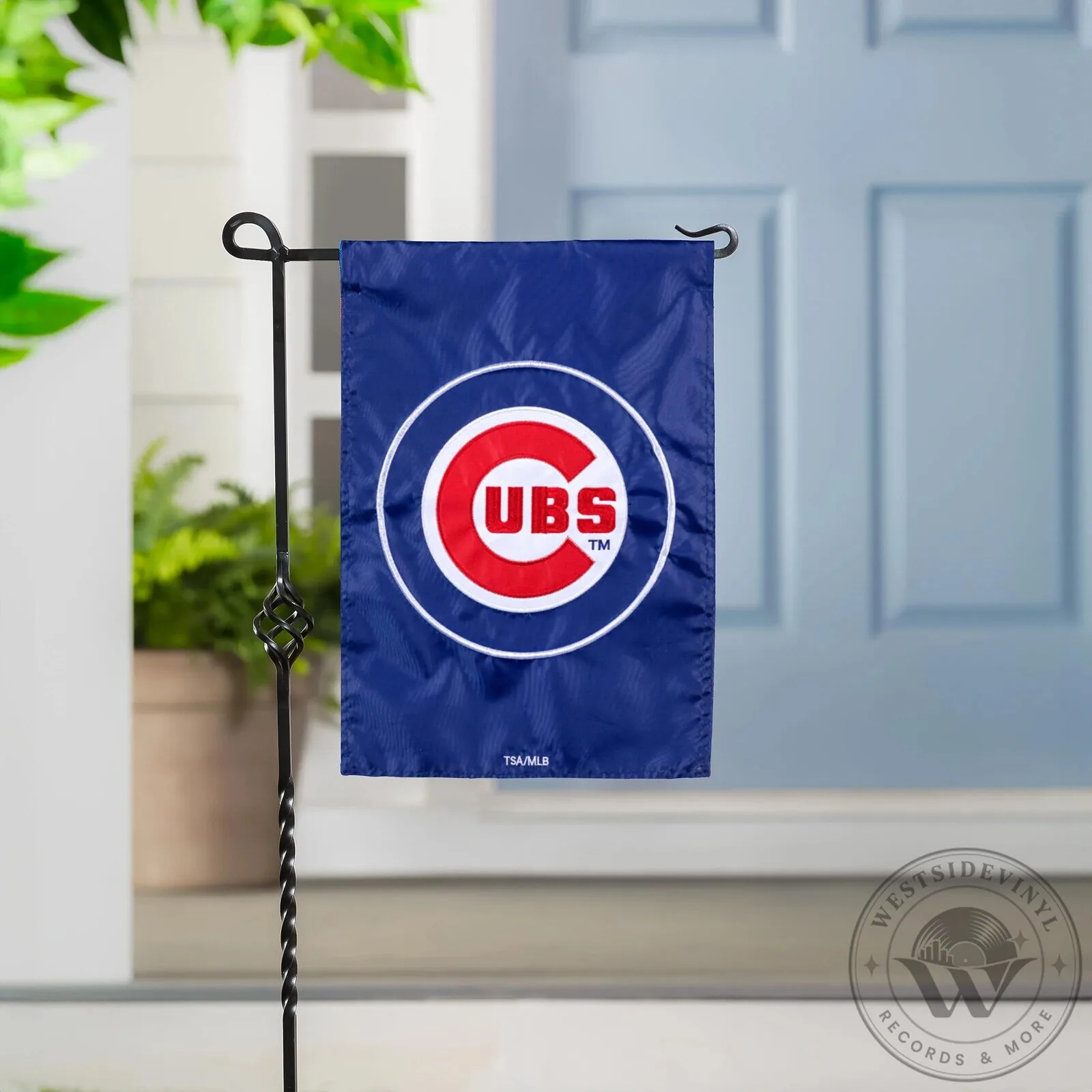 Chicago Cubs Baseball Team Logo Garden Flag for Outdoor Home Decor