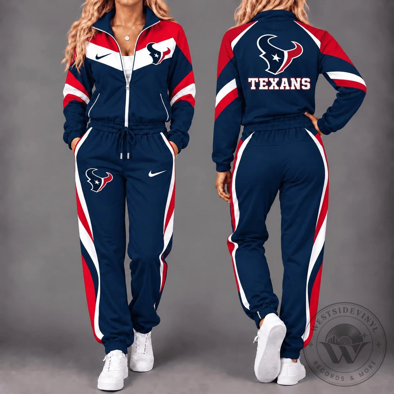 Houston Texans NFL Team Full-Zip Tracksuit Set