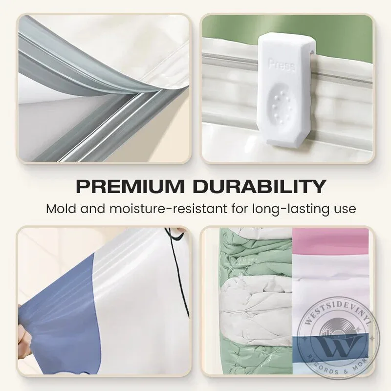 No-Pump Large Vacuum Storage Compression Bags for Home Space Saving 26 No-Pump Large Vacuum Storage Compression Bags for Home Space Saving