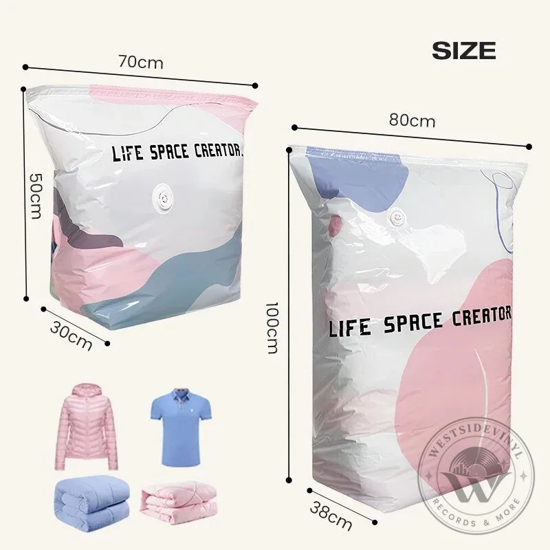 No-Pump Large Vacuum Storage Compression Bags for Home Space Saving 31 No-Pump Large Vacuum Storage Compression Bags for Home Space Saving