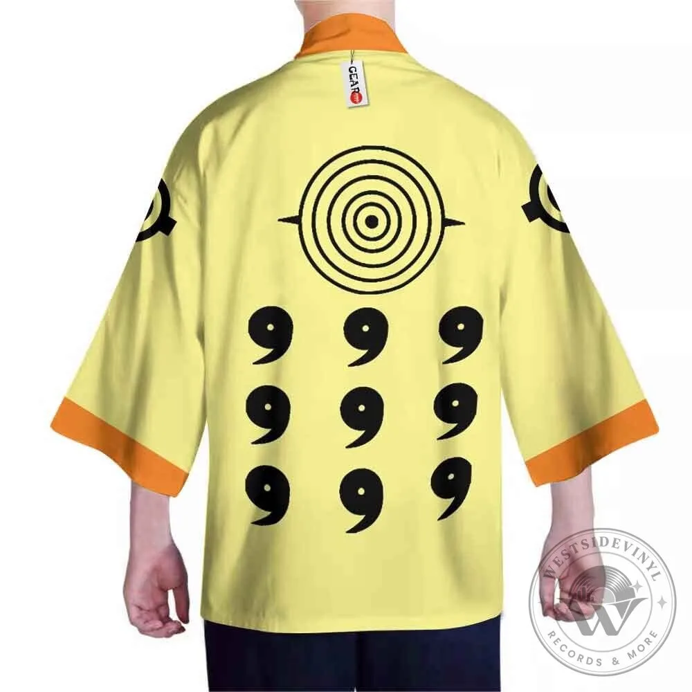 Naruto Uzumaki Nine-Tailed Fox Sage Mode Yellow Kimono Jacket 9 Naruto Uzumaki Nine-Tailed Fox Sage Mode Yellow Kimono Jacket