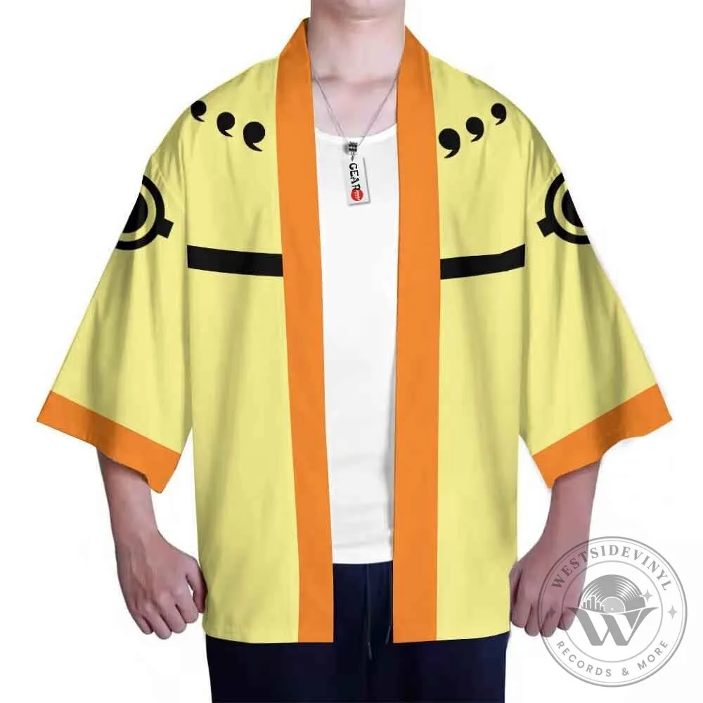 Naruto Uzumaki Nine-Tailed Fox Sage Mode Yellow Kimono Jacket 11 Naruto Uzumaki Nine-Tailed Fox Sage Mode Yellow Kimono Jacket