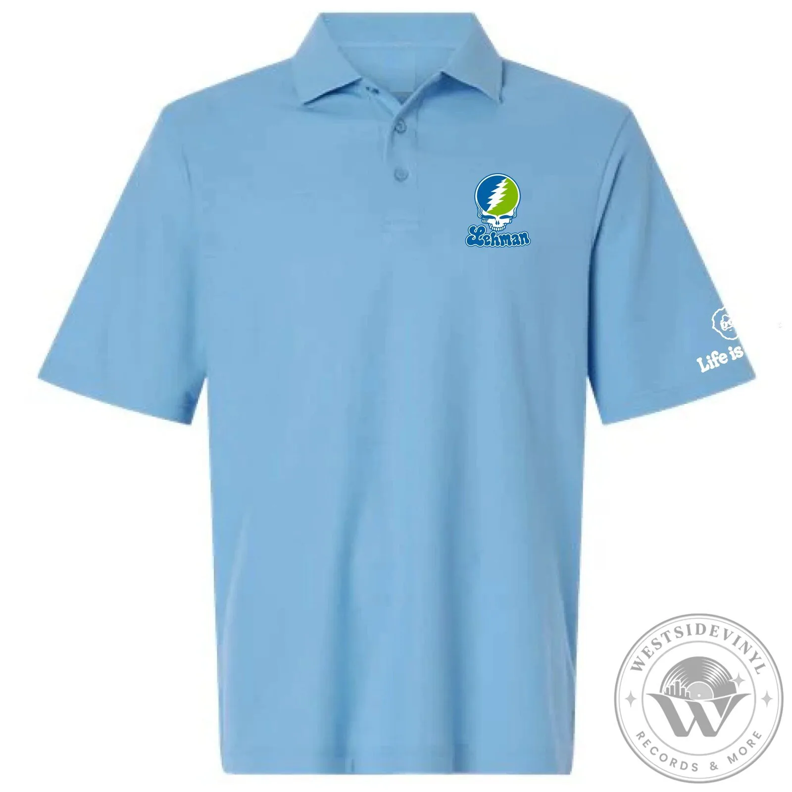 Lehman College Grateful Dead Steal Your Face Polo Shirt