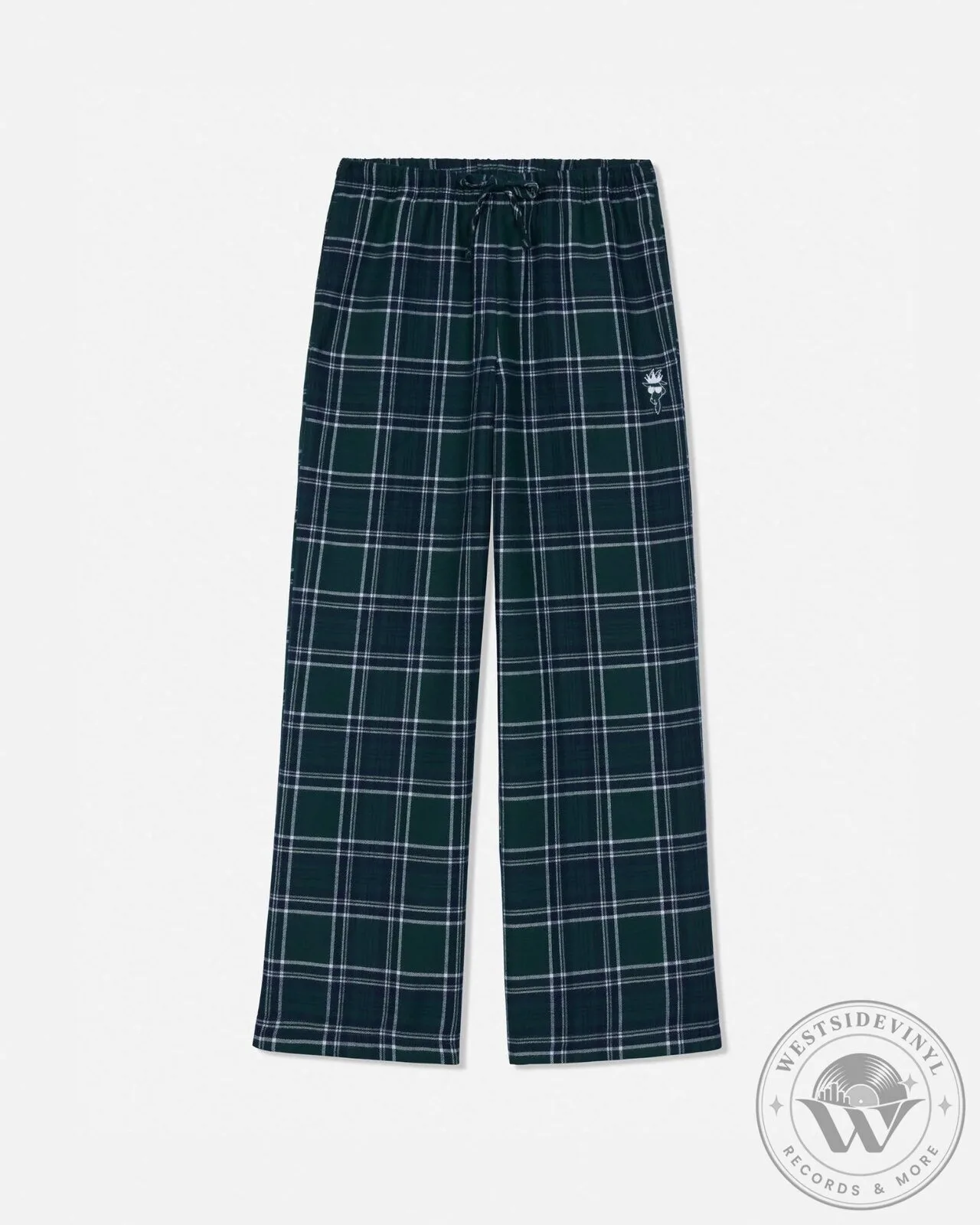 Men's Green Plaid Checkered Lounge Sleepwear Pajama Pants