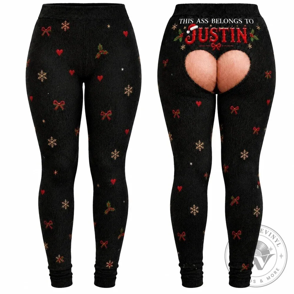 Personalized Christmas Funny Naughty Butt Crack Holiday Leggings for Women 7 Personalized Christmas Funny Naughty Butt Crack Holiday Leggings for Women