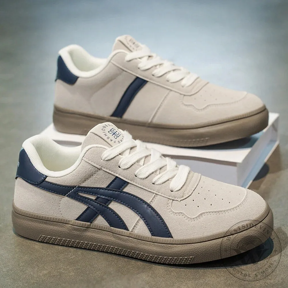 Fashionable Casual Suede Leather Sneakers for Men and Women