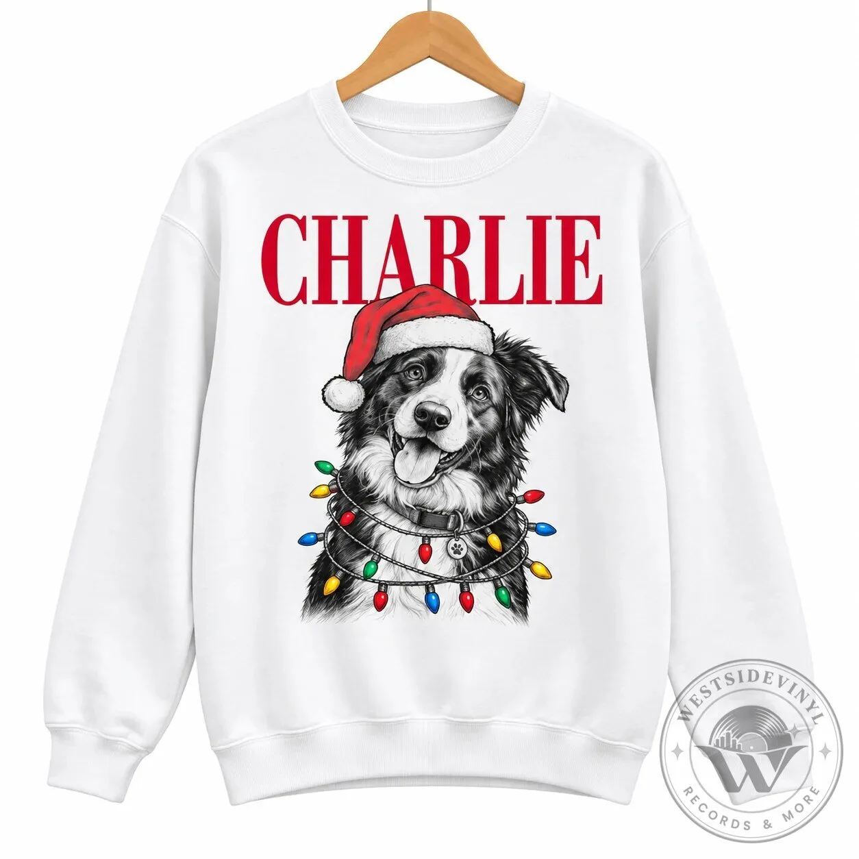 Personalized Dog and Cat Christmas Lights Pet Portrait Holiday Sweatshirt 21 Personalized Dog and Cat Christmas Lights Pet Portrait Holiday Sweatshirt