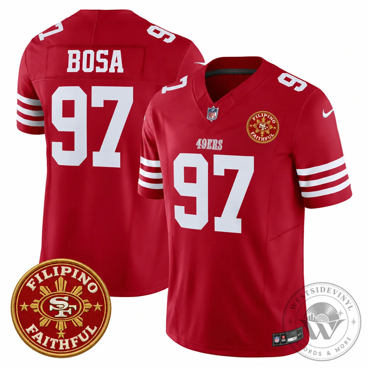 San Francisco 49ers Football Jersey - Filipino Faithful Heritage by Brock Purdy 21 San Francisco 49ers Football Jersey - Filipino Faithful Heritage by Brock Purdy