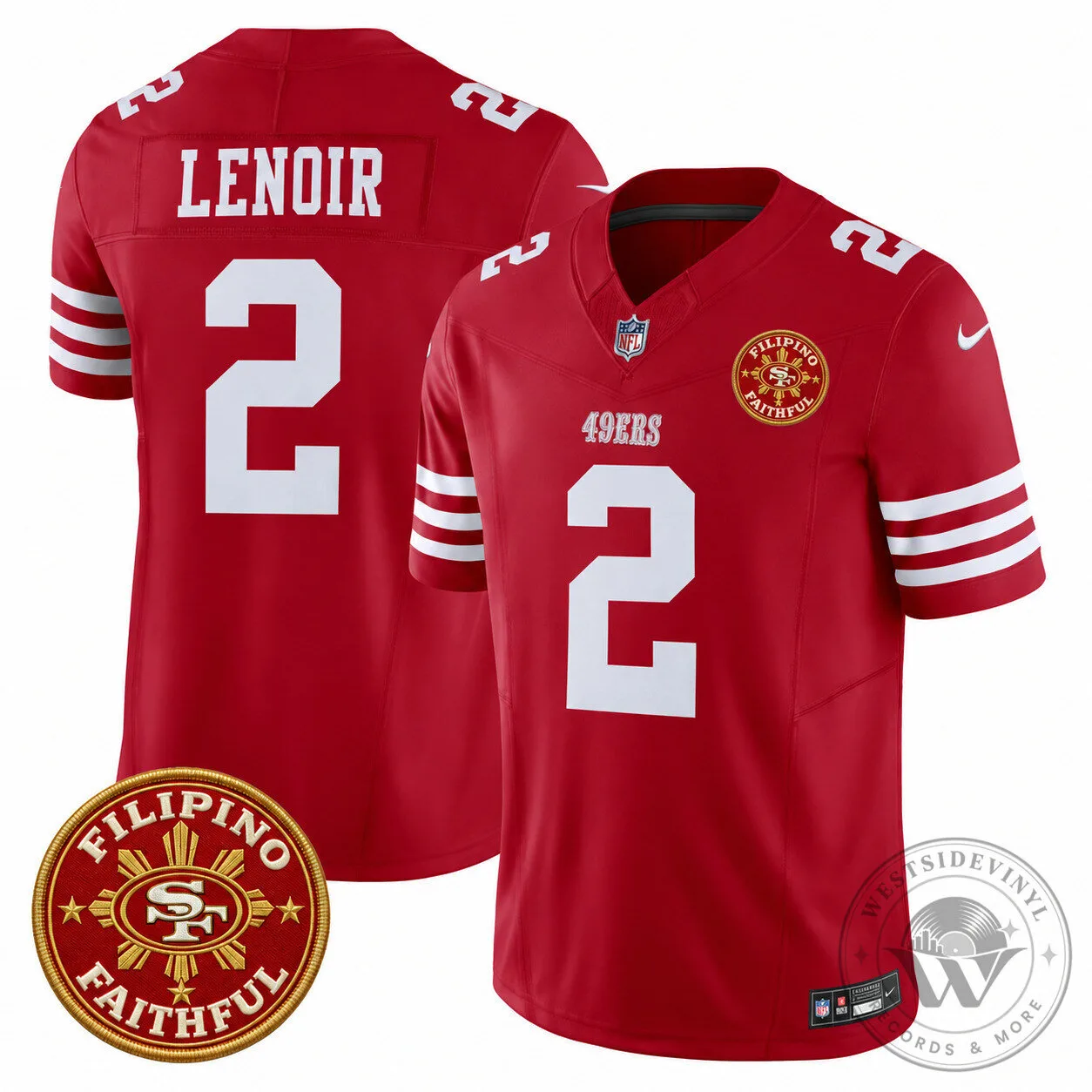 San Francisco 49ers Football Jersey - Filipino Faithful Heritage by Brock Purdy 24 San Francisco 49ers Football Jersey - Filipino Faithful Heritage by Brock Purdy