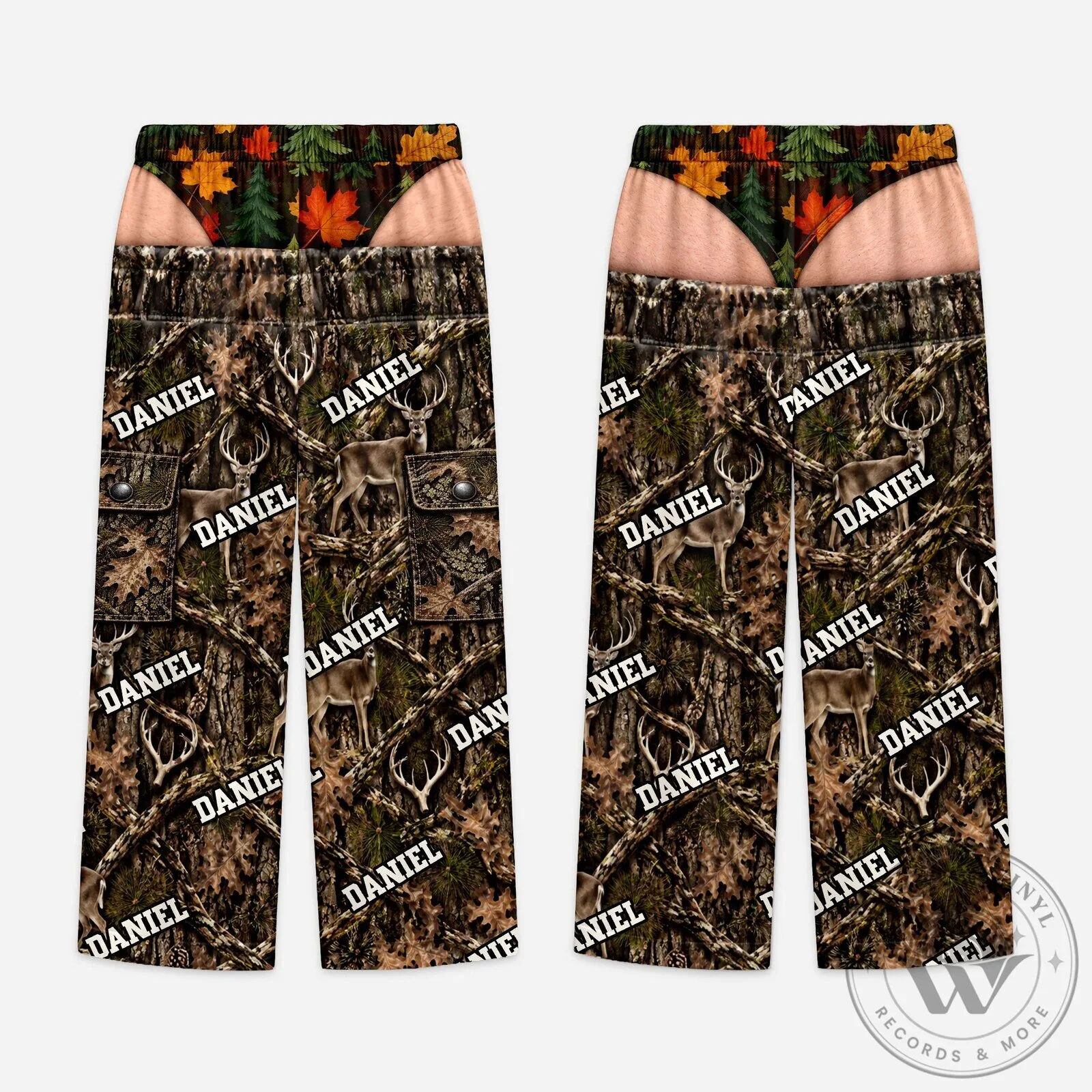 Personalized Charlie Woodland Camouflage Deer Hunting Lounge Pants 10 Personalized Charlie Woodland Camouflage Deer Hunting Lounge Pants