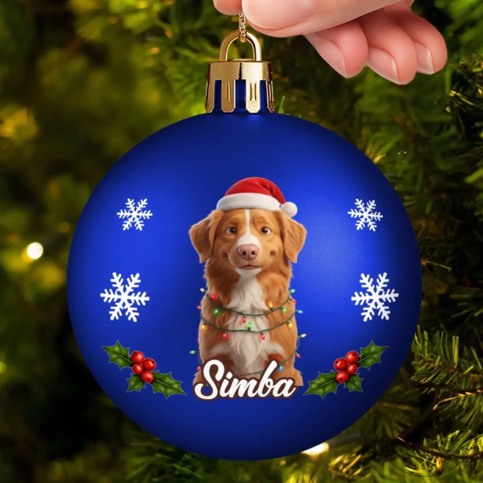 Personalized Pet Photo Christmas Tree Ornament Custom Dog Cat Name Holiday Decor 11 Personalized Pet Photo Christmas Tree Ornament Custom Dog Cat Name Holiday Decor