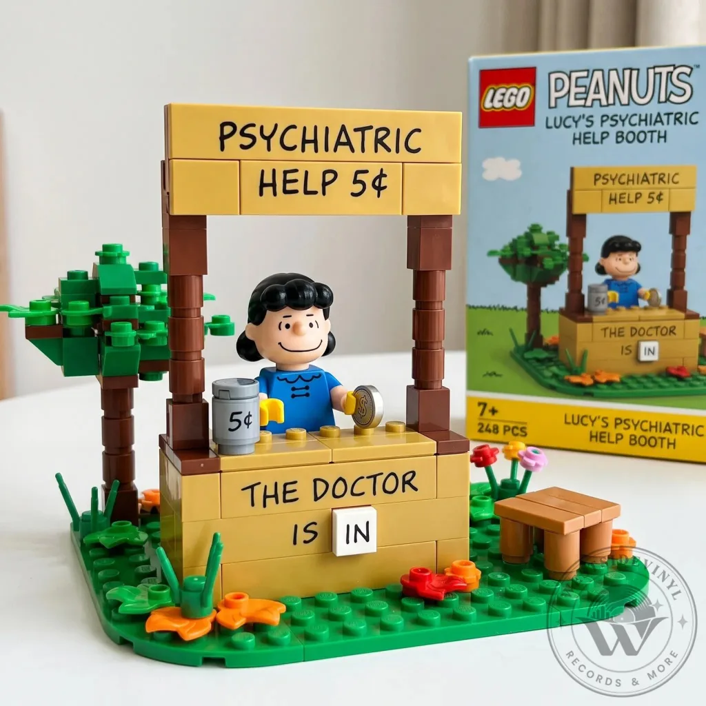 LEGO Peanuts Lucy's Psychiatric Help Booth Building Set with Charlie Brown LEGO Peanuts Lucy's Psychiatric Help Booth Building Set with Charlie Brown