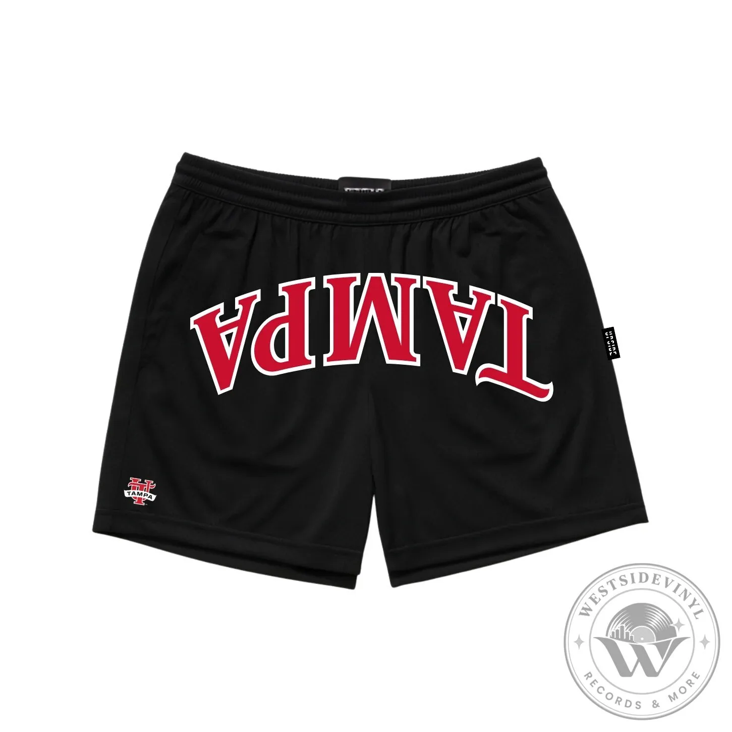 University of Tampa Spartans NCAA Black Mesh Athletic Shorts