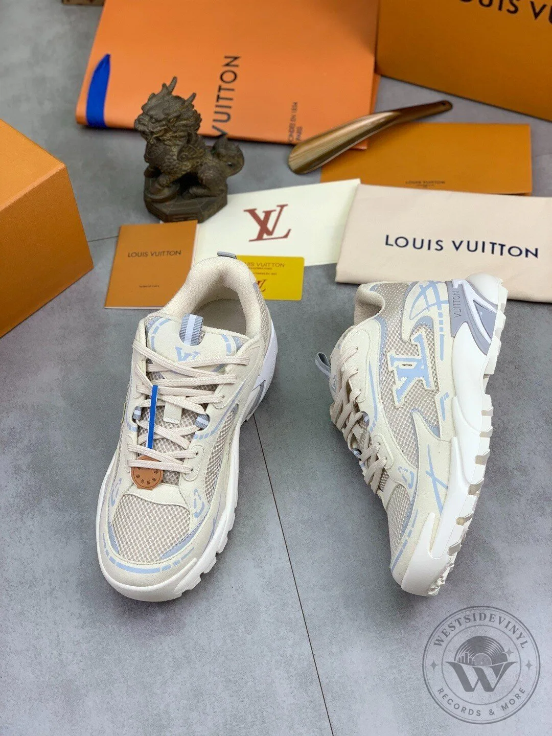 Louis Vuitton White and Blue Monogram Archlight Trainers Luxury Shoes 10 Louis Vuitton White and Blue Monogram Archlight Trainers Luxury Shoes