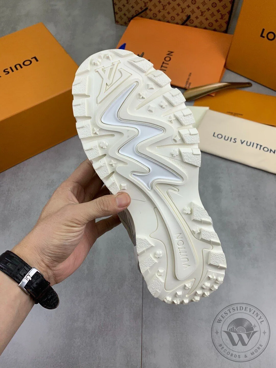 Louis Vuitton White and Blue Monogram Archlight Trainers Luxury Shoes 13 Louis Vuitton White and Blue Monogram Archlight Trainers Luxury Shoes