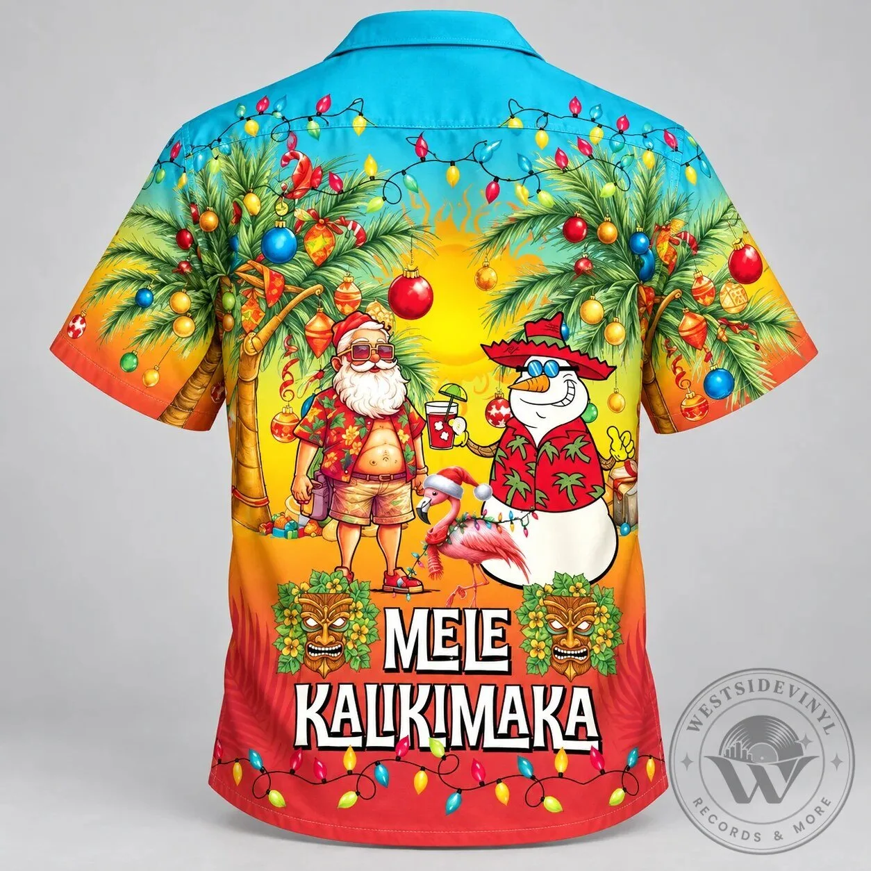 Mele Kalikimaka Santa Claus Snowman Hawaiian Christmas Shirt 11 Mele Kalikimaka Santa Claus Snowman Hawaiian Christmas Shirt