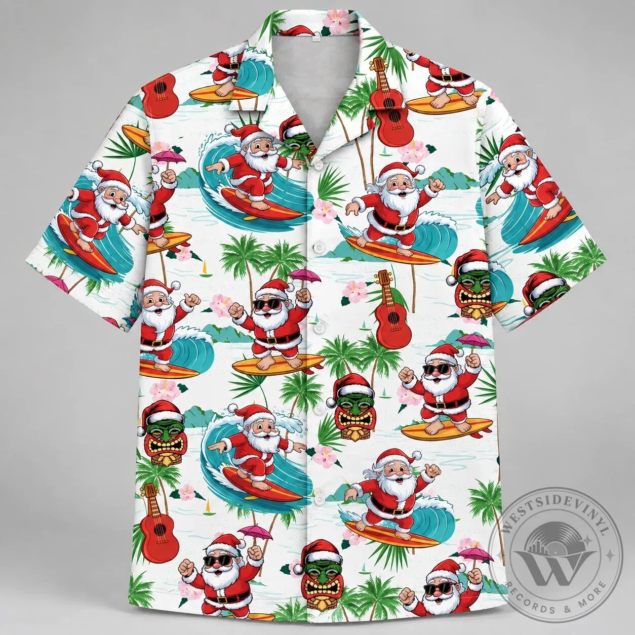 Festive Surfing Santa Claus Christmas Holiday Hawaiian Shirt 5 Festive Surfing Santa Claus Christmas Holiday Hawaiian Shirt