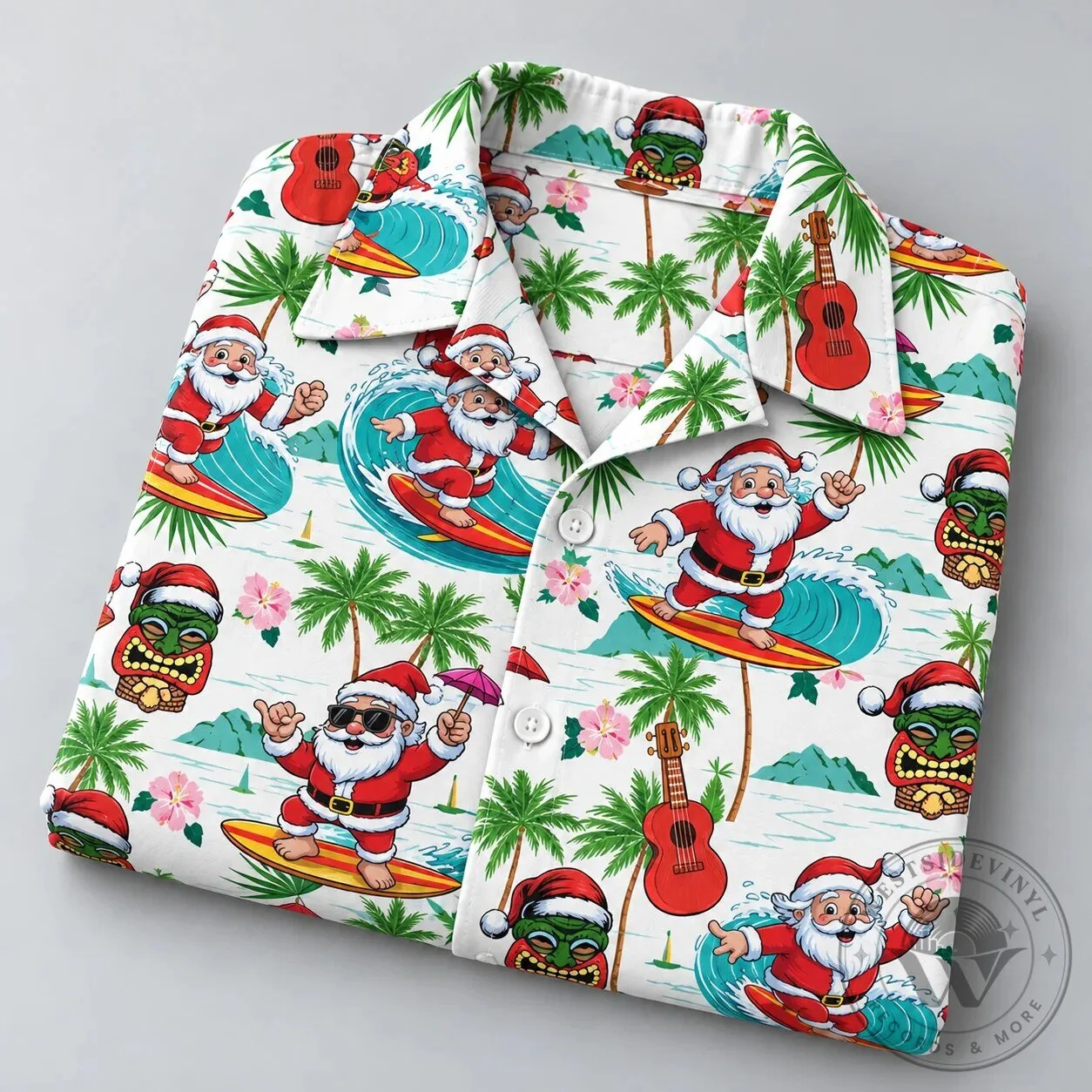 Festive Surfing Santa Claus Christmas Holiday Hawaiian Shirt 8 Festive Surfing Santa Claus Christmas Holiday Hawaiian Shirt