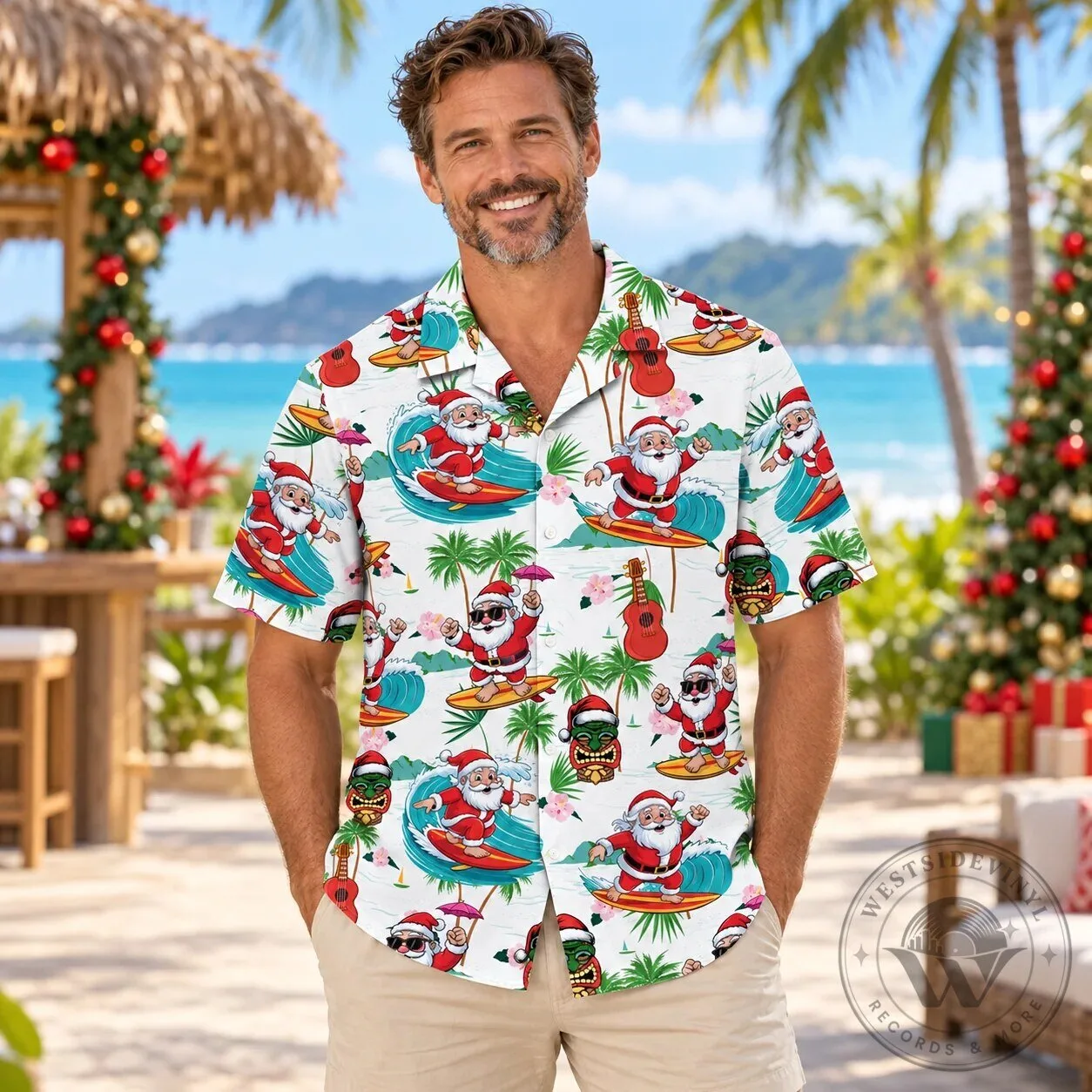 Festive Surfing Santa Claus Christmas Holiday Hawaiian Shirt 9 Festive Surfing Santa Claus Christmas Holiday Hawaiian Shirt