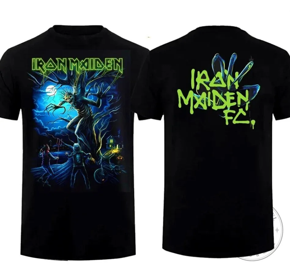 Iron Maiden Fear Of The Dark Halloween Graphic Band Music T-Shirt
