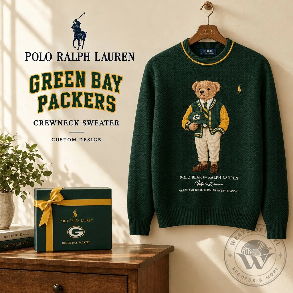 Green Bay Packers Polo Bear by Ralph Lauren Crewneck Sweater