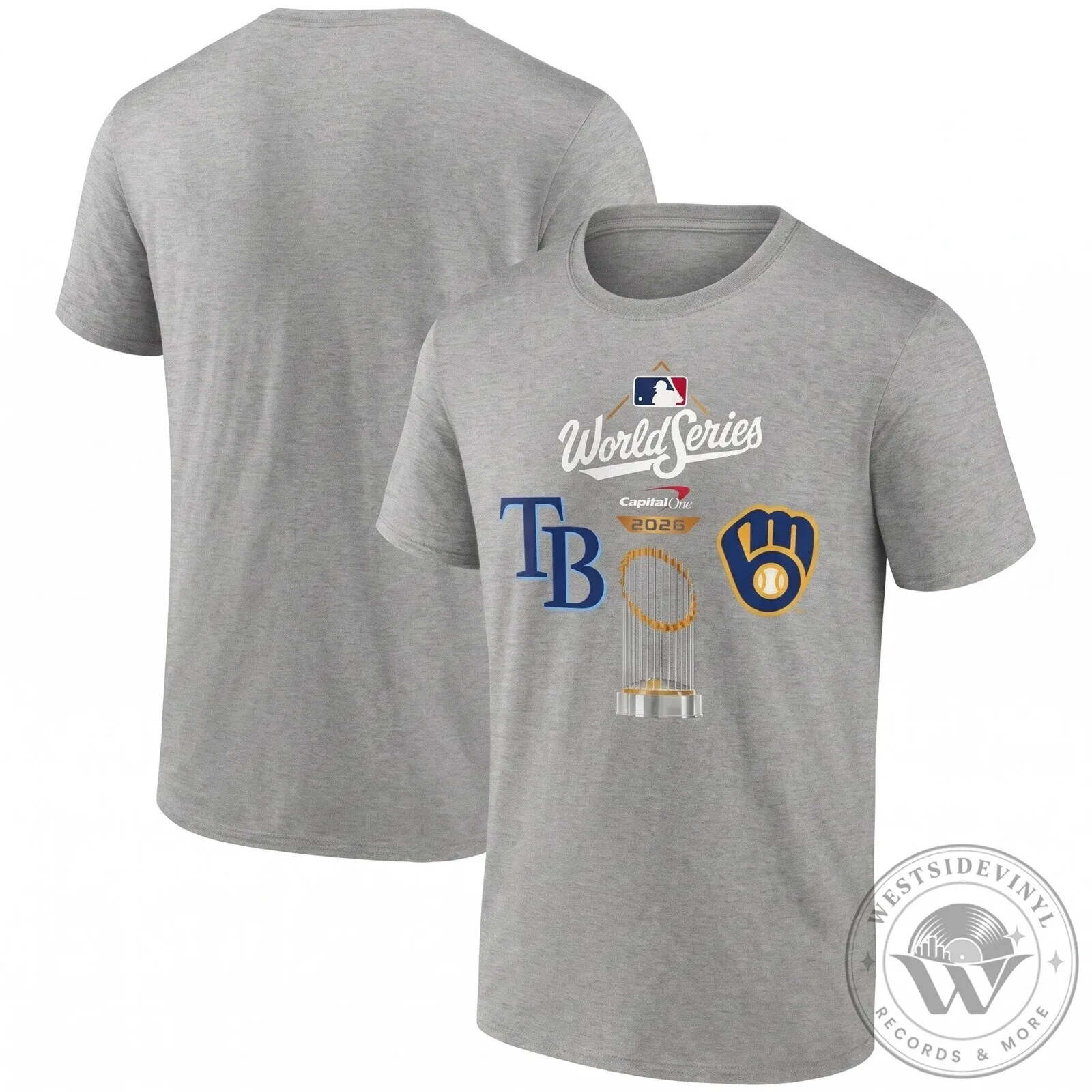 World Series 2026 Tampa Bay Rays vs Milwaukee Brewers Matchup T-Shirt 9 World Series 2026 Tampa Bay Rays vs Milwaukee Brewers Matchup T-Shirt