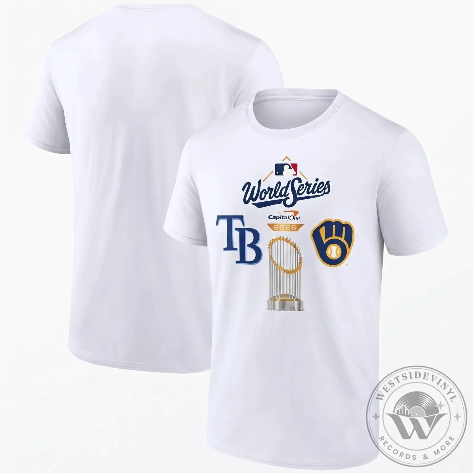 World Series 2026 Tampa Bay Rays vs Milwaukee Brewers Matchup T-Shirt 11 World Series 2026 Tampa Bay Rays vs Milwaukee Brewers Matchup T-Shirt